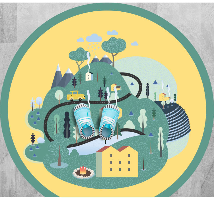 žaisminga kelionė į kraštovaizdį kelių kilimėliai - „Tenstickers“