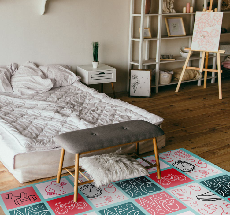 žaismingas vaikų dekoras vaikų vinilinė kilimėlė - „Tenstickers“