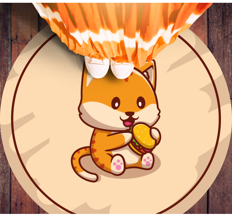 Kačiukas su sumuštiniu vaikų vinilinė kilimėlė - „Tenstickers“