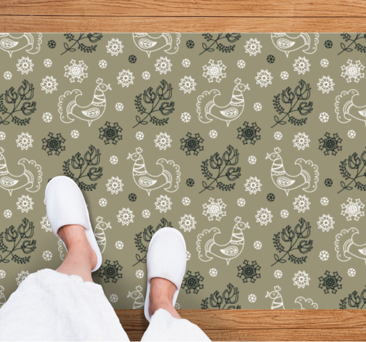 žavūs gyvūnų motyvai vinyl kilimėlis su vardu - „Tenstickers“