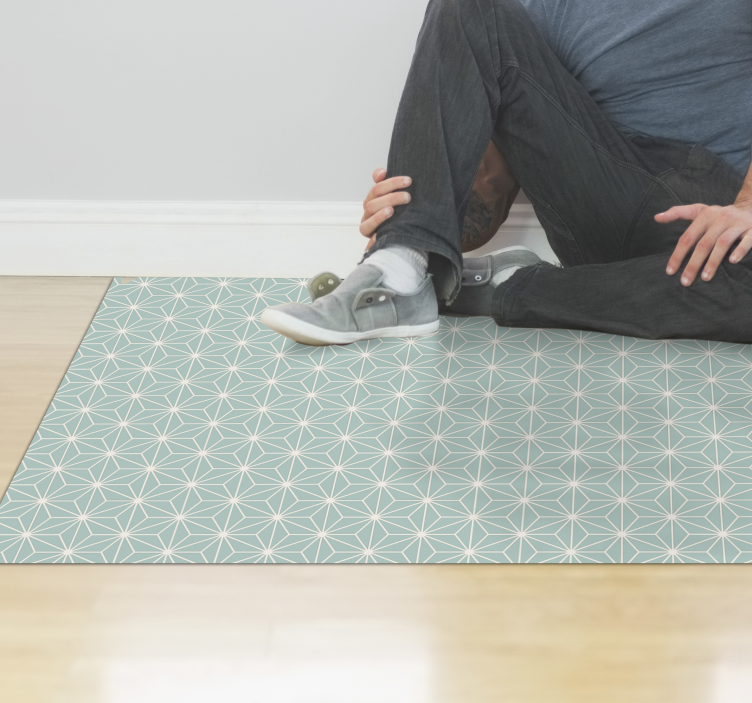 žalios žvaigždės sprogimas geometriniai kilimas - „Tenstickers“