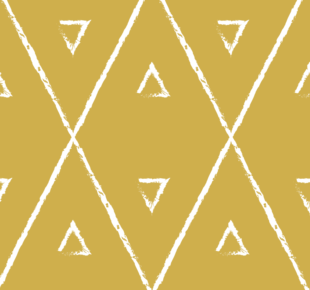 Geometrinis rombo raštas geltonas kilimas - „Tenstickers“