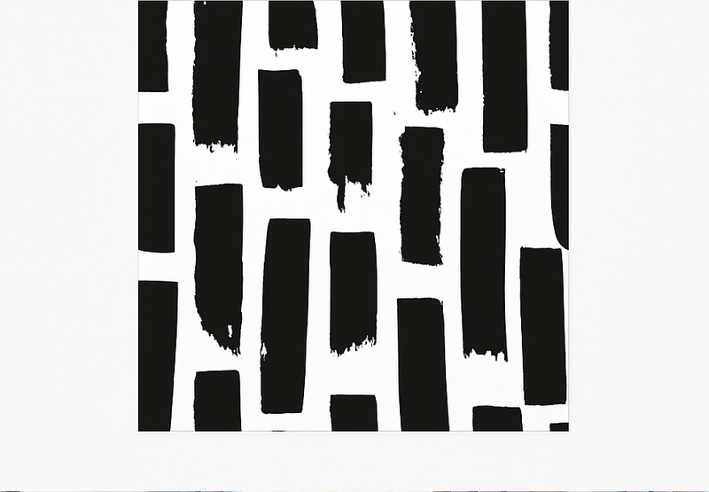 Modernūs dažų potėpiai kvadratinis vinilo kilimėlis - „Tenstickers“