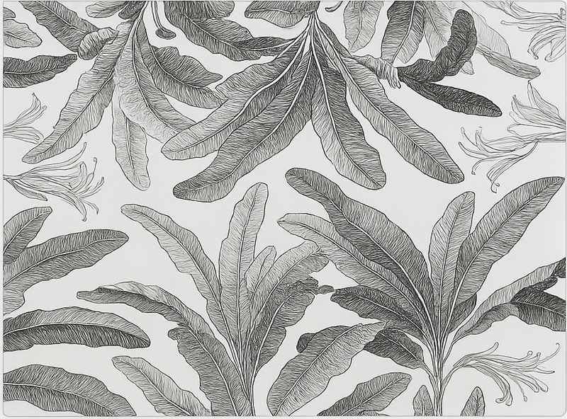 Kilimas virtuvei elegantiški pilki delnai - „Tenstickers“