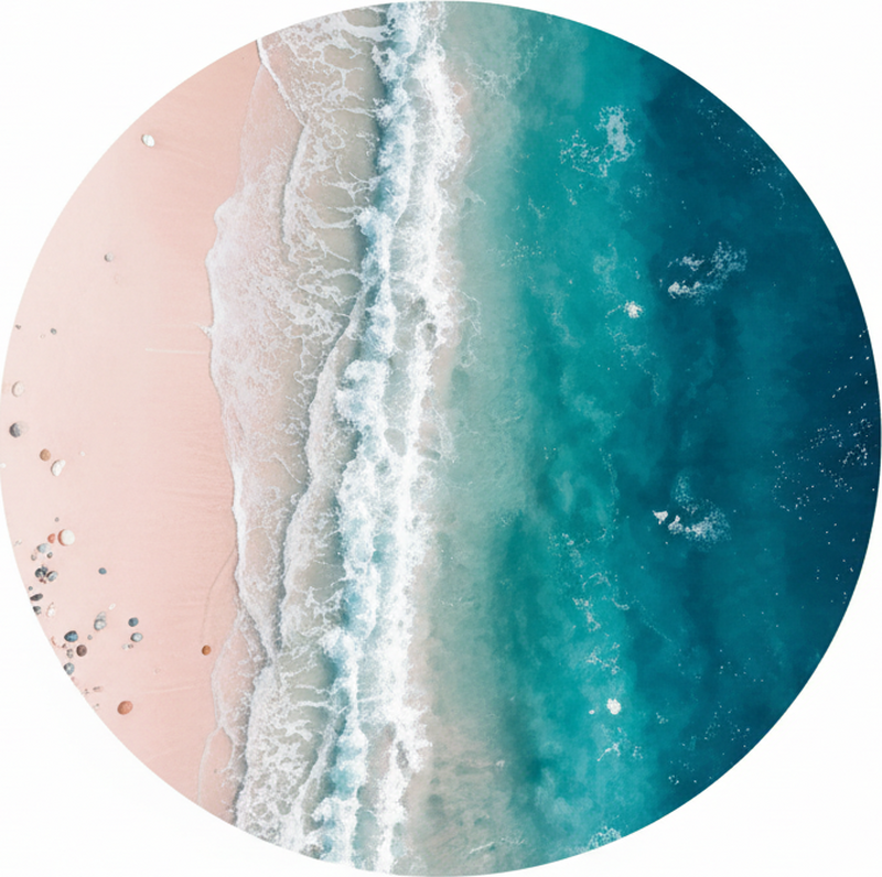 Vinilinis kilimas svetainei paplūdimio ciklas - „Tenstickers“