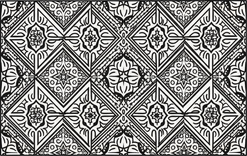 Kilimėlis virtuvei ryškus kontrastas kaleidoskopas - „Tenstickers“