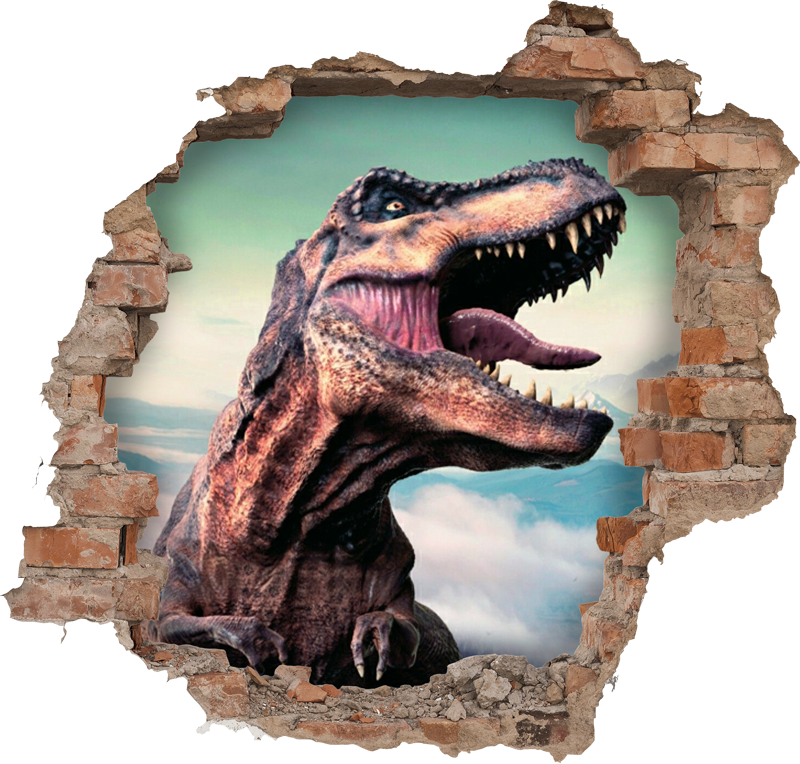 Gyvūnų vinilo kilimėlis realistiškas 3d t-rex - „Tenstickers“