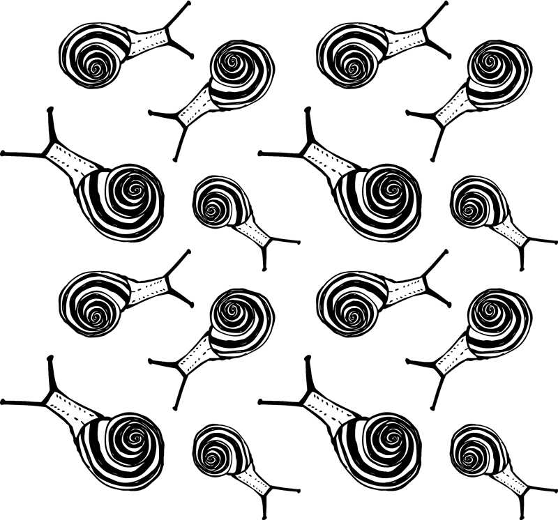 Gyvūnų vinilo kilimėlis sraigių rinkinys - „Tenstickers“