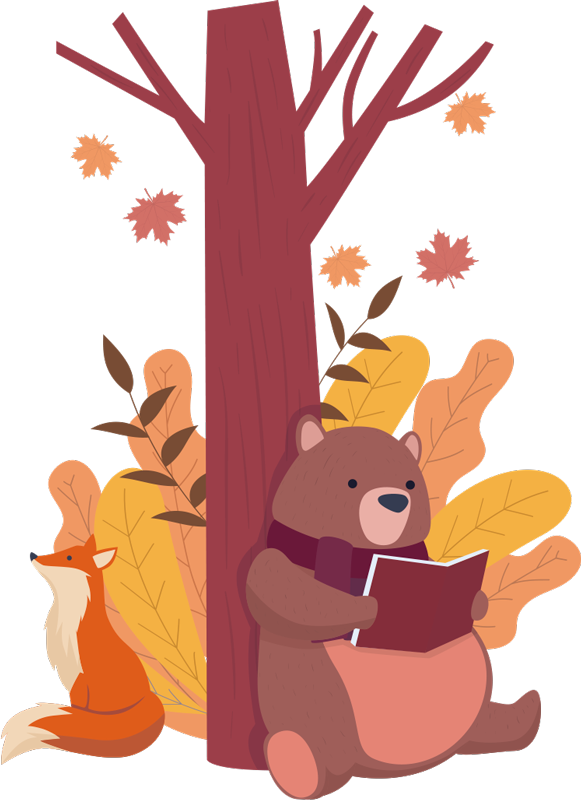 Gyvūnų vinilo kilimėlis medis su gyvūnais - „Tenstickers“