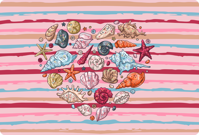 Gyvūnų vinilo kilimėlis jūros meilė - „Tenstickers“