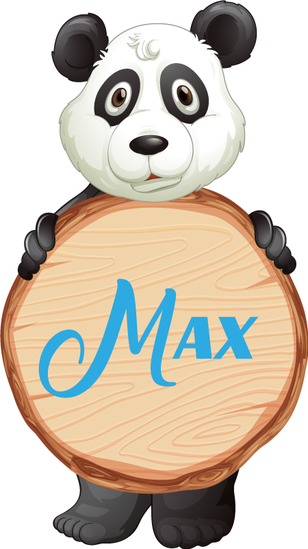 Gyvūnų vinilo kilimėlis su pavadinimu panda - „Tenstickers“