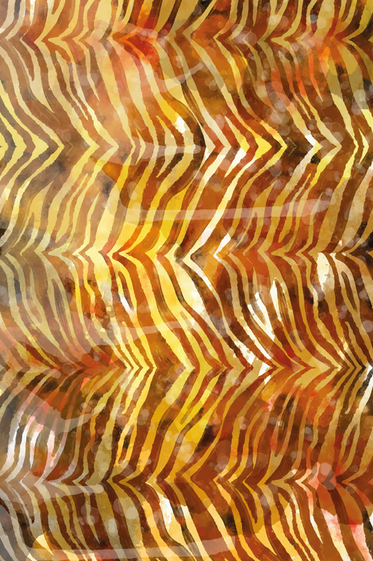 Gyvūnų vinilo kilimėlis zebra akvarelės tekstūra - „Tenstickers“