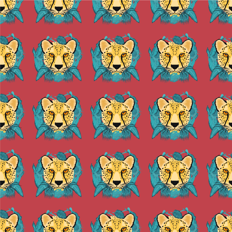 Gyvūnų vinilo kilimėlis su rytietišku leopardu - „Tenstickers“