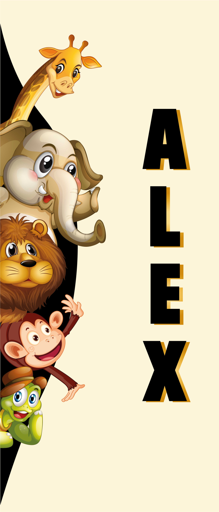 Gyvūnų vinilo kilimėlis 3d mieliems gyvūnams - „Tenstickers“