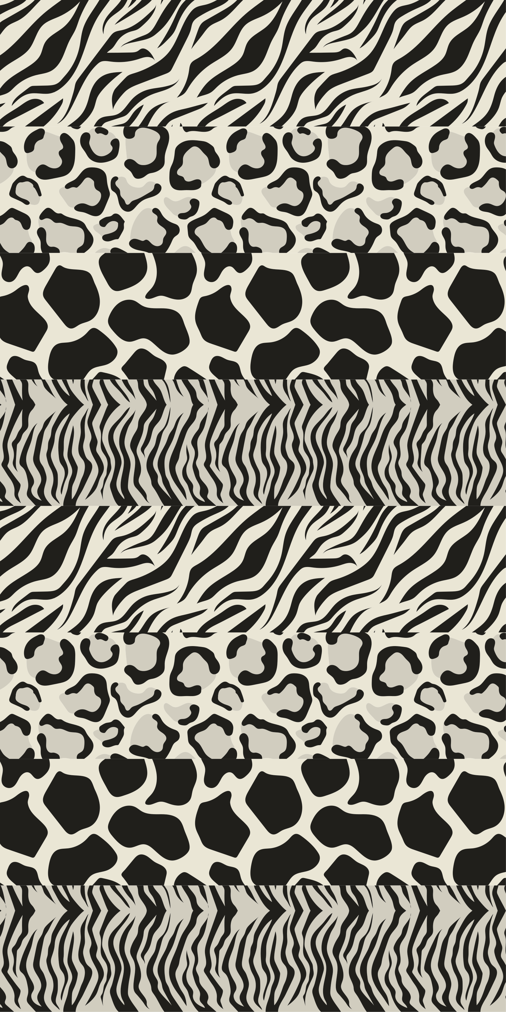 Gyvūnų vinilo kilimėlis keturiais skirtingais dizainais - „Tenstickers“