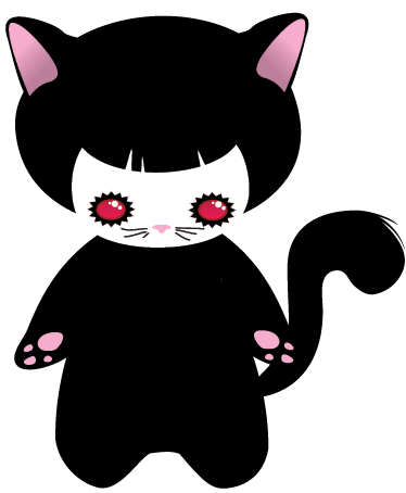 Gyvūnų vinilo kilimėlis mažasis katės monstras - „Tenstickers“