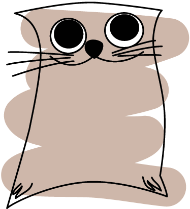 Gyvūnų vinilo kilimėlis su rudai dažytu katinu - „Tenstickers“