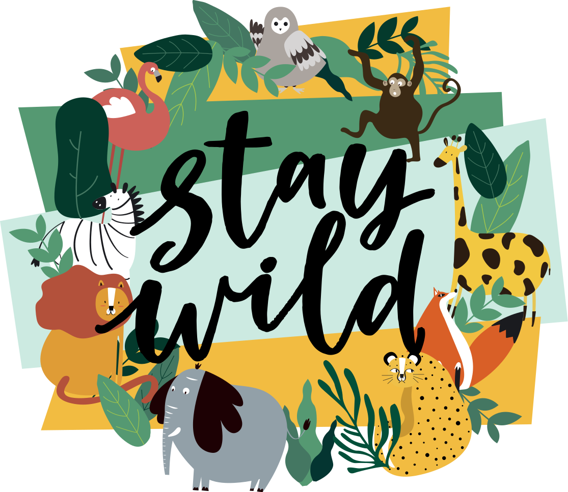 Gyvūnų vinilo kilimėlis karališkieji džiunglių gyvūnai - „Tenstickers“