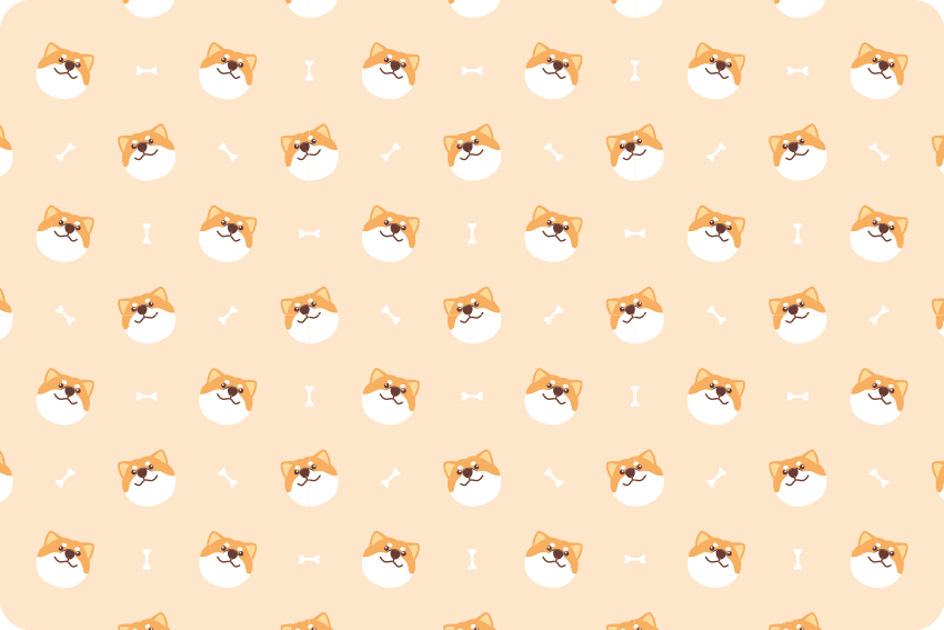 Gyvūnų vinilo kilimėlis su mielu šuns veidu - „Tenstickers“