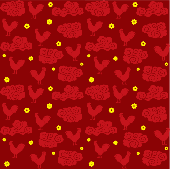 Gyvūnų vinilo kilimėlis su vištų raštu kinų stiliumi - „Tenstickers“