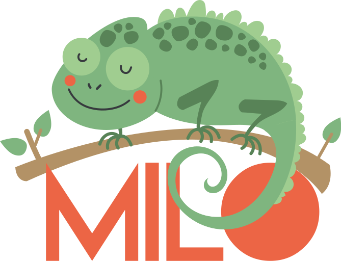 Gyvūnų vinilo kilimėlis su chameleono vardu - „Tenstickers“