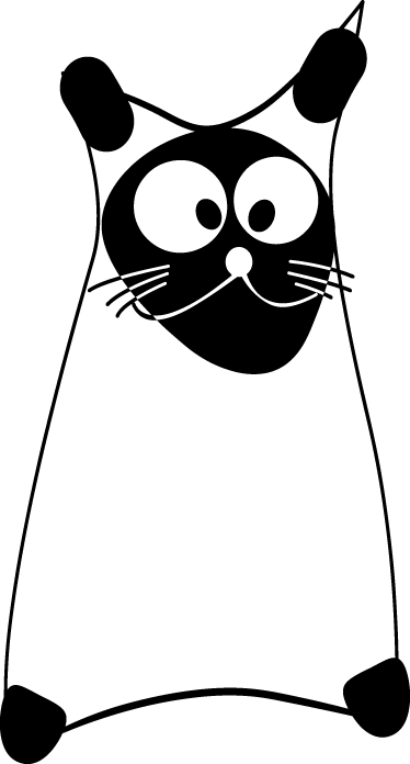 Gyvūnų vinilo kilimėlis originalus monokolorinis kontūras - „Tenstickers“