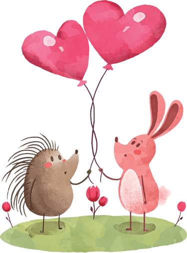 Gyvūnų vinilo kilimėlis mieliems gyvūnų draugams - „Tenstickers“