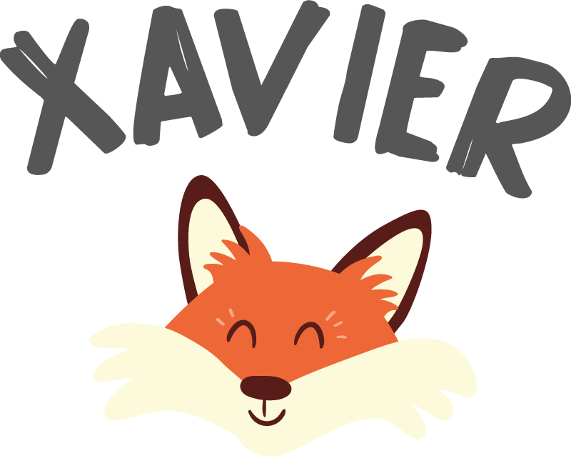 Gyvūnų vinilo kilimėlis Žaismingo lapės veido - „Tenstickers“