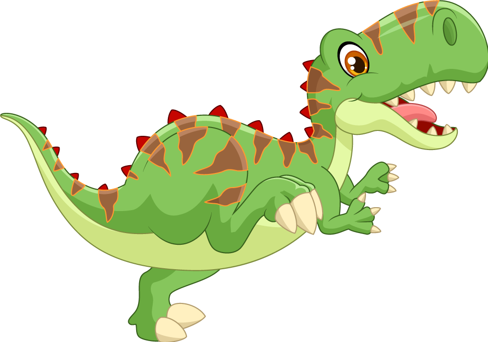 Gyvūnų vinilo kilimėlis draugiškas dinozauras - „Tenstickers“