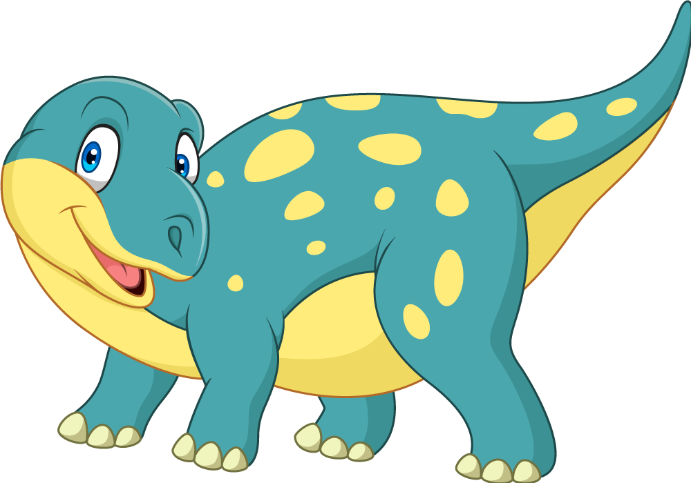 Gyvūnų vinilo kilimėlis linksmas animuotas dinozauras - „Tenstickers“