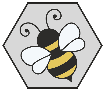 Gyvūnų vinilo kilimėlis bičių šešiakampio dizainas - „Tenstickers“