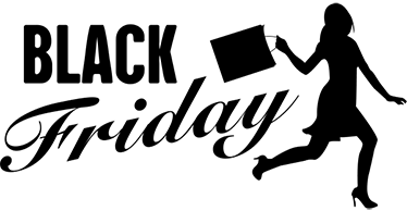 Black friday vinilo kilimėlis moterims pirkėjoms - „Tenstickers“