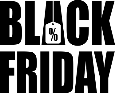 Black friday vinilo kilimėlis su paprasta balta fone - „Tenstickers“