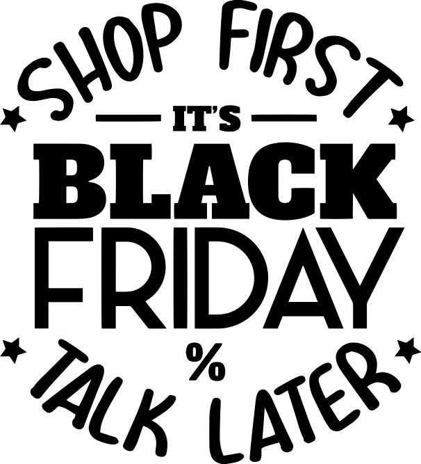 Black friday vinilo kilimėlis pirk pirmiausia kalbėk vėliau - „Tenstickers“