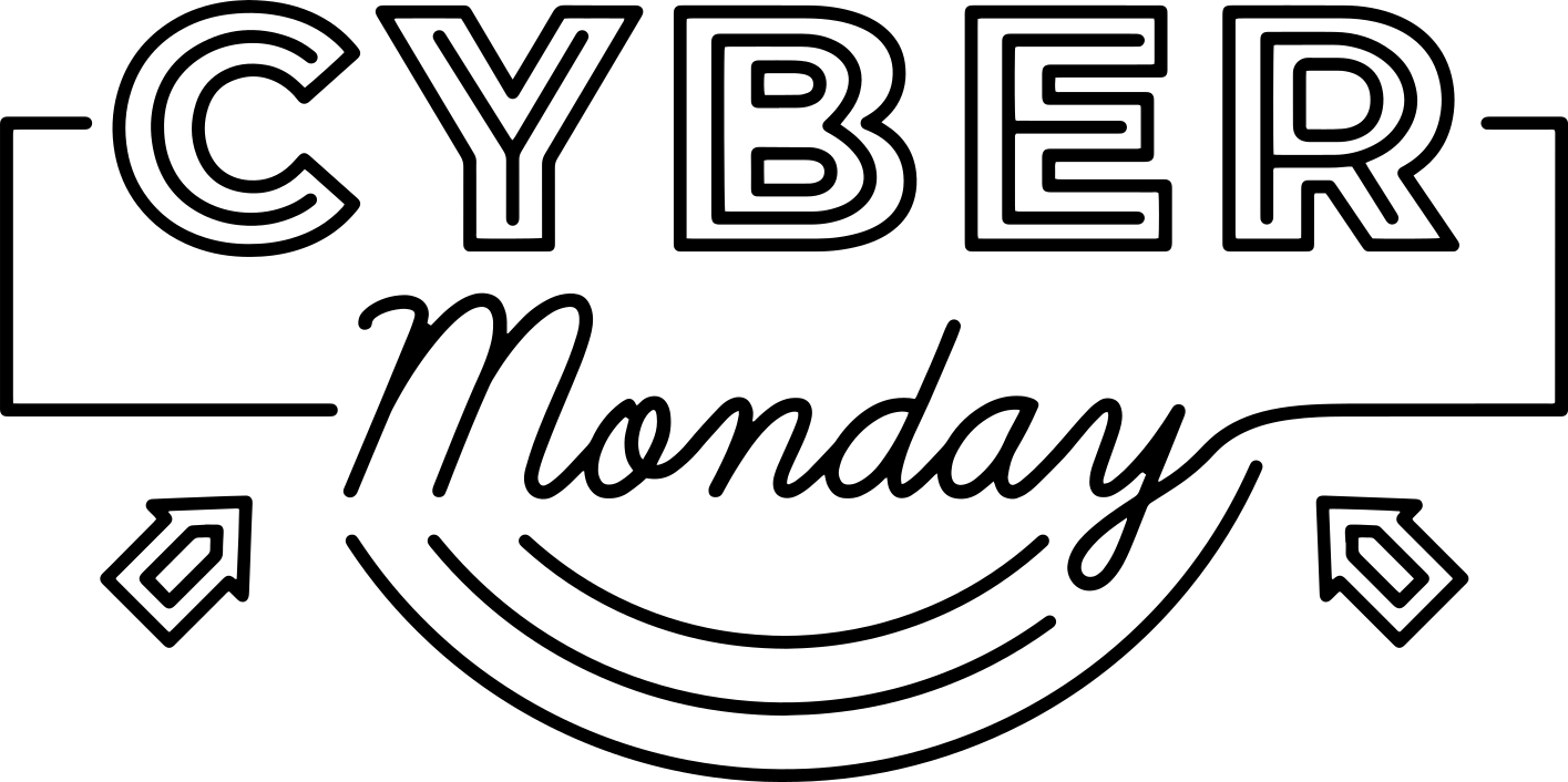 Black friday vinilo kilimėlis kiber pirmadienio rodyklėms - „Tenstickers“