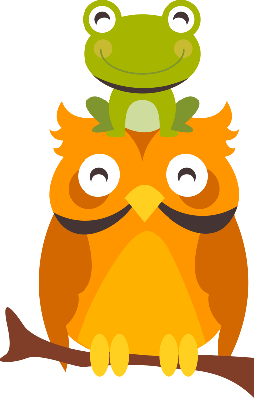 Gyvūnų vinilo kilimėlis su žaismingais personažais - „Tenstickers“