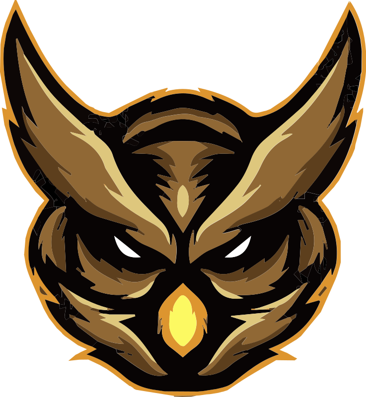 Gyvūnų vinilo kilimėlis sužvėrėjusio pelėdos emblema - „Tenstickers“