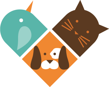 Gyvūnų vinilo kilimėlis spalvingais gyvūnų veidais - „Tenstickers“