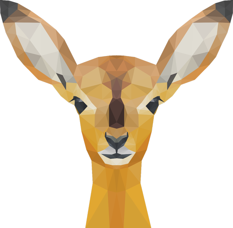 Gyvūnų vinilo kilimėlis elnias - „Tenstickers“