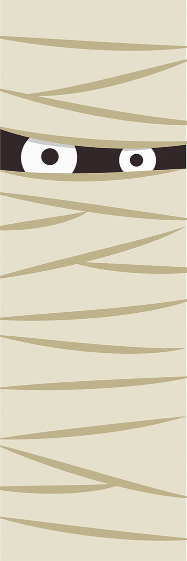 Halloween kilimėlis mumijos akys - „Tenstickers“