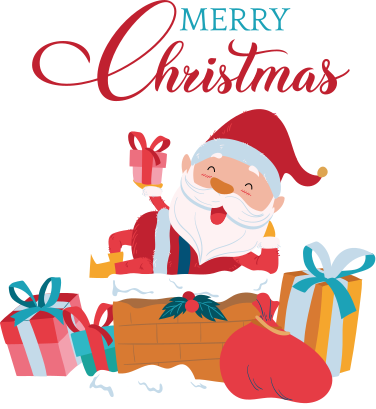 Kalėdinis kilimėlis su kalėdų seneliu - „Tenstickers“