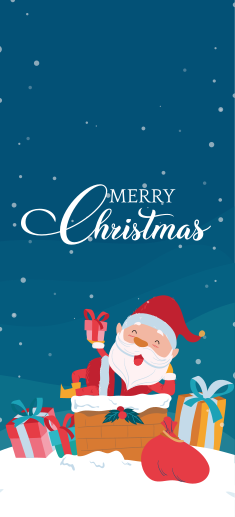 Kalėdinis kilimėlis su kalėdų seneliu - „Tenstickers“