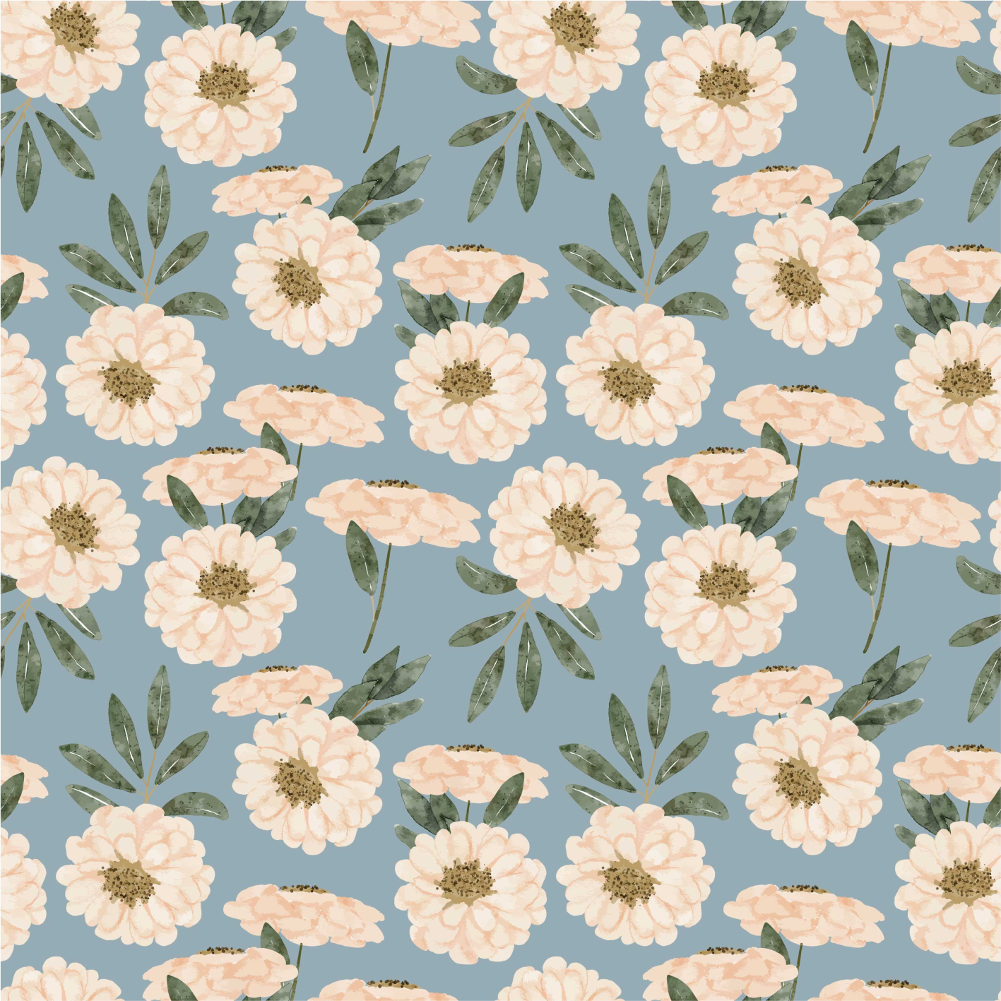 Gėlių rašto kilimėlis egzotiniais atspalviais - „Tenstickers“