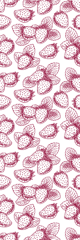 Kilimas virtuvei su mielu braškių raštu - „Tenstickers“