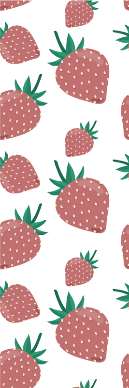 Kilimas virtuvei spalvingu braškių raštu - „Tenstickers“