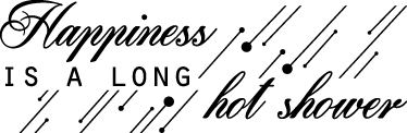 Vonios kambario vinilo kilimėlis džiaugsmo ilgos vonios - „Tenstickers“