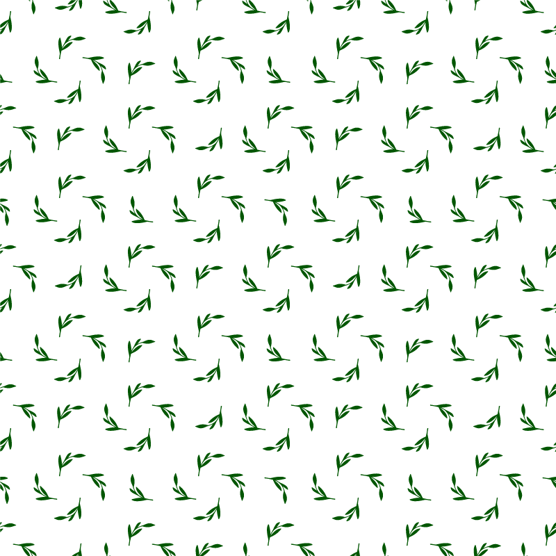 Gėlių rašto kilimėlis su botaniniais lapų piešiniais - „Tenstickers“