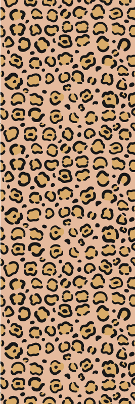 Gyvūnų spaudos vinilo kilimėlis leopardų pastelinių spalvų - „Tenstickers“