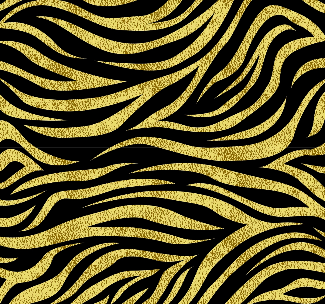 Gyvūnų spaudos vinilo kilimėlis auksinė zebra - „Tenstickers“
