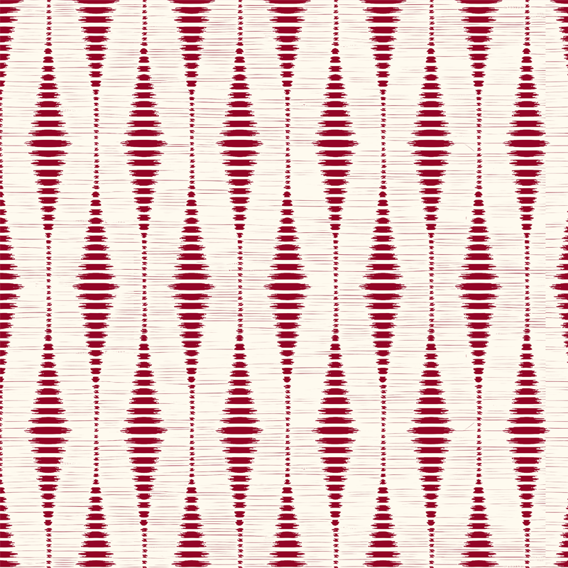 Geometriniai kilimas raudonasis rabaul ikat - „Tenstickers“